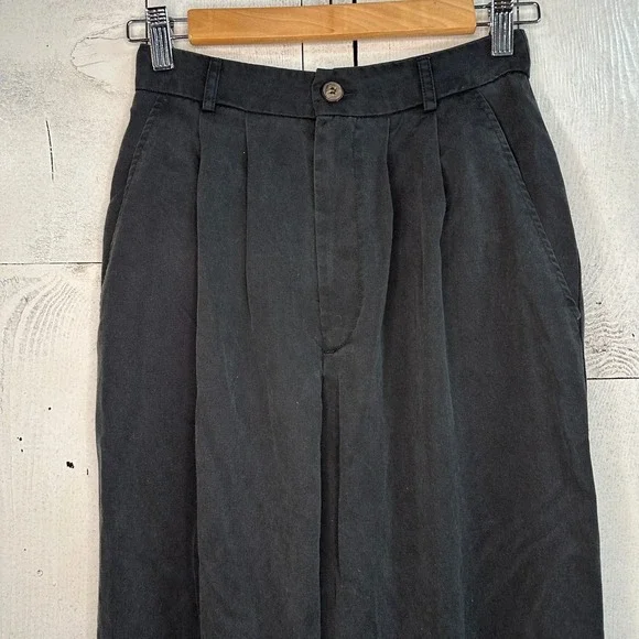 Reformation Mason Pant Black Wide Leg Pleated High Waist‎ Pockets Womens 0 - Picture 3 of 8